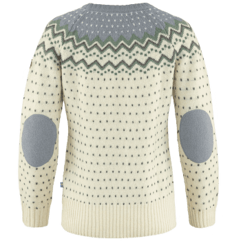 Sveter Fjällräven Övik Knit Sweater Women Chalk White-Flint Grey