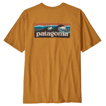 Triko krátký rukáv Patagonia Boardshort Logo Pocket Responsibili Tee Men Dried Mango
