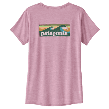 Triko krátký rukáv Patagonia Cap Cool Daily Graphic Shirt Waters Women Boardshort Logo: Milkweed Mauve X-Dye