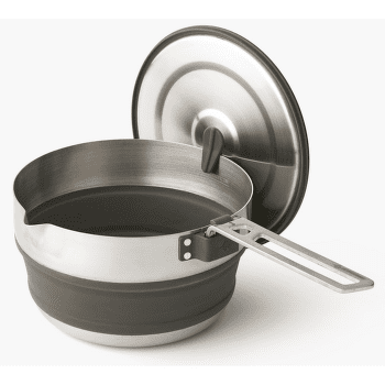 Hrnec Sea to Summit Detour Stainless Steel Collapsible Pouring Pot - 1.8L Beluga Black