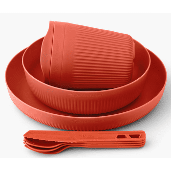 Set Sea to Summit Passage Dinnerware Set - [1P] [7 Piece] Spicy Orange