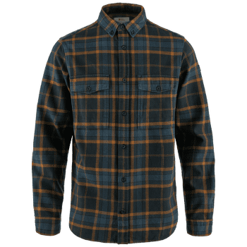 Košeľa dlhý rukáv Fjällräven Övik Twill Shirt Men Dark Navy-Chestnut