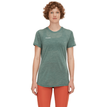 Triko krátký rukáv Mammut Tree Wool FL T-Shirt Women dark jade melange-40237