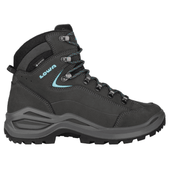 Topánky Lowa Renegade Evo GTX Mid Wide Women asphalt/turquoise