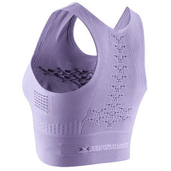 Podprsenka X-Bionic ENERGIZER 4.0 FITNESS CROP TOP Women BRIGHT LAVENDER/WHITE