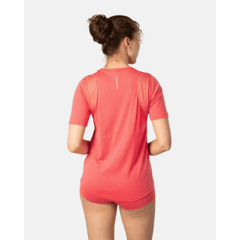 Tričko krátky rukáv Kari Traa Embla Wool Tee Women CANDY/LIGHT RED