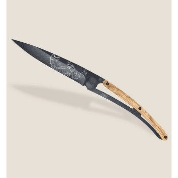 Nůž Deejo Tattoo Black 37g, Olive Wood, Scorpio