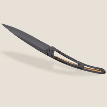 Nůž Deejo Tattoo Black 37g, Olive Wood, Taurus