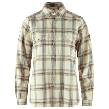 Košile dlouhý rukáv Fjällräven Övik Heavy Flannel Shirt Women Chalk White-Fossil