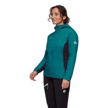 Bunda Mammut Rime Light IN Hybrid Hooded Jacket Women black 0001