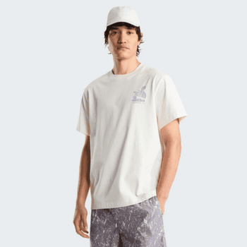 Tričko krátky rukáv The North Face Stones Relaxed Short Sleeve Tee-Graphic Men WHITE DUNE