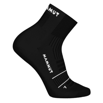 Ponožky Mammut TRAIL RUNNING TARGETED CUSHION QUARTER SOCKS black-white 0047