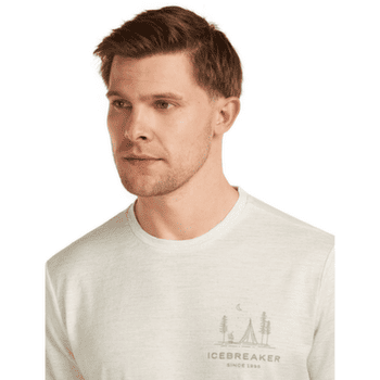 Triko krátký rukáv Icebreaker Merino 150 Tech Lite SS Tee IB Wordmark Men FLAGSTONE