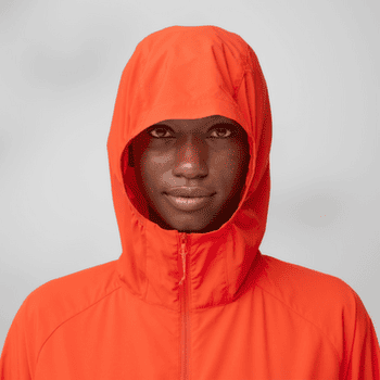 Bunda Fjällräven HIGH COAST WIND HOODIE WOMEN Chalk Rose