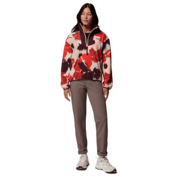 Mikina Columbia Sequoia Grove Printed Half Zip Women Washed Red, Ikatbloom 643