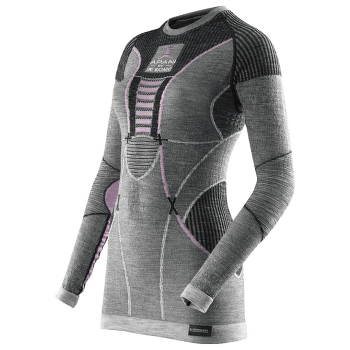 Tričko dlhý rukáv X-Bionic Apani Merino Shirt Women Black/Grey/Pink