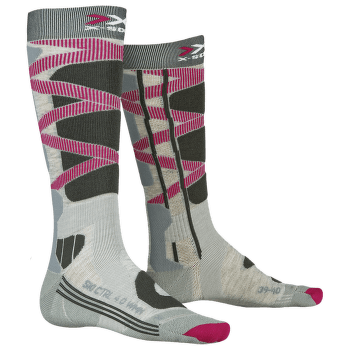 Podkolenky X-Bionic Ski Control 4.0 Women GREY MELANGE/CHARCOAL