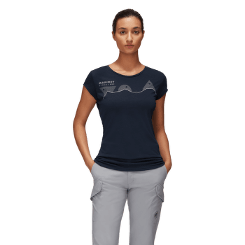 Triko krátký rukáv Mammut Alnasca T-Shirt Women (1017-01782) marine melange 5784