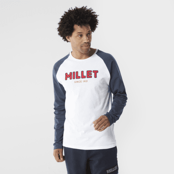 Triko dlouhý rukáv Millet Heritage TS LS Men BLANC/SAPHIR