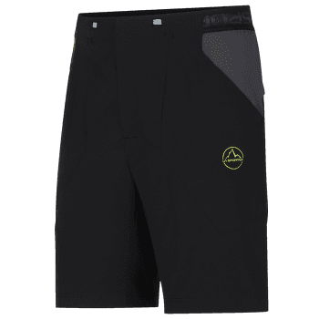 Kraťasy La Sportiva GUARD SHORT Men Black/Lime Punch