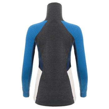 Tričko dlhý rukáv Aclima WarmWool Polo Women Marengo/Corsai /Beige Mel./NavyBlazer