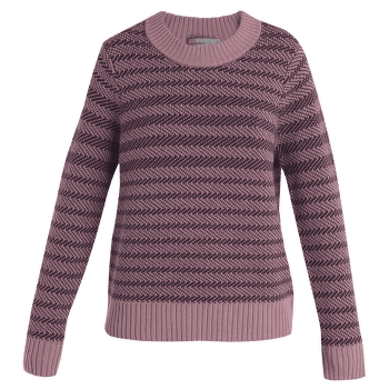 Sveter Icebreaker Waypoint Crewe Sweater Women CRYSTAL/NIGHTSHADE/S