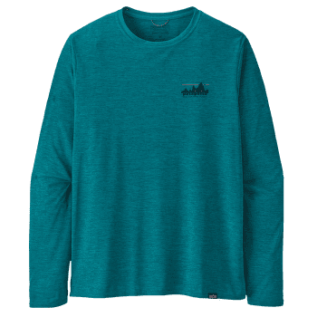 Triko dlouhý rukáv Patagonia L/S Cap Cool Daily Graphic Shirt Men 73 Skyline: Belay Blue X-Dye
