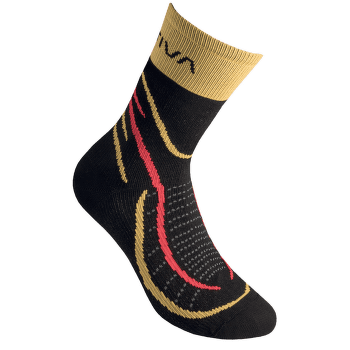 Ponožky La Sportiva Sky Socks Black/Yellow (Black Yellow)