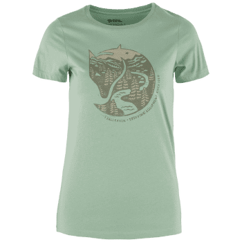 Tričko krátky rukáv Fjällräven Arctic Fox Print T-Shirt Women Misty Green