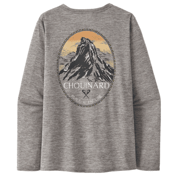 Tričko dlhý rukáv Patagonia Cap Cool Daily Graphic Shirt Lands Long Sleeve Women Chouinard Crest: Feather Grey