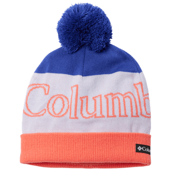 Čiapka Columbia Youth Polar Powder Beanie Clematis Blue, Snowdrift, Hot Coral 516