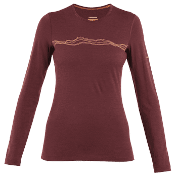 Triko dlouhý rukáv Icebreaker Merino 200 Oasis LS Crewe Mountain Pulse Women PORT