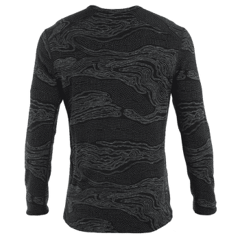 Triko dlouhý rukáv Icebreaker Merino 260 Vertex LS Crewe Snow Guide Men BLACK/GALAXY/J