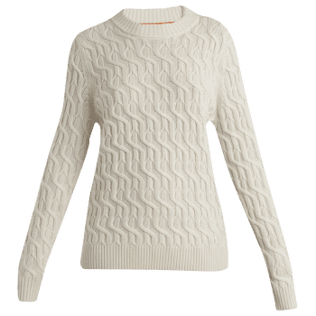 Sveter Icebreaker Merino Cable Knit Crewe Sweater Women UNDYED