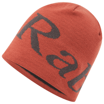 Čiapka Rab Logo Beanie Tuscan Red/Graphene