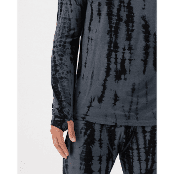 Triko dlouhý rukáv Mons Royale Cascade Merino Flex 200 LS Garment Dyed Men Grey Tie Dye