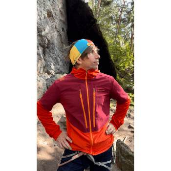 Mikina La Sportiva Session Tech Hoody Men Cherry Tomato/Sangria