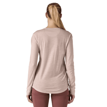 Triko dlouhý rukáv Patagonia Long-Sleeved Cap Cool Merino Blend Graphic Shirt Women Imagine Moon: Potters Red