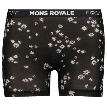 Boxerky Mons Royale Hannah Hot Pant Black Daisy