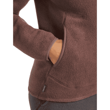 Mikina Icebreaker Merino Blend 800 RealFleece™ Classic Pile LS Zip Women CAROB