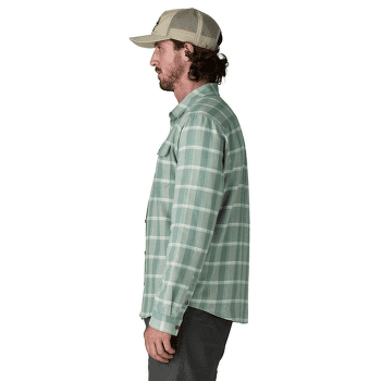 Košile dlouhý rukáv Patagonia Long-Sleeved Cotton in Conversion Lightweight Men Rocky: Old Growth Green