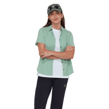 Košeľa krátky rukáv Mammut AADA SHIRT WOMEN alpine calamint-mammut red