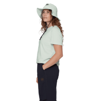 Triko krátký rukáv Mammut MAMMUT BASE CROPPED T-SHIRT WOMEN MINI LOGO 1288 silver sage