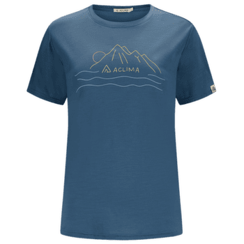 Triko krátký rukáv Aclima LightWool 140 Classic Tee Sunset Women Blue Fusion