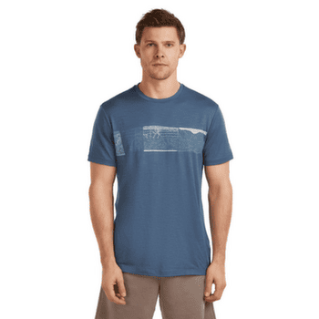 Tričko krátky rukáv Icebreaker Merino 150 Tech Lite SS Tee Elevation Line Men PORCINI