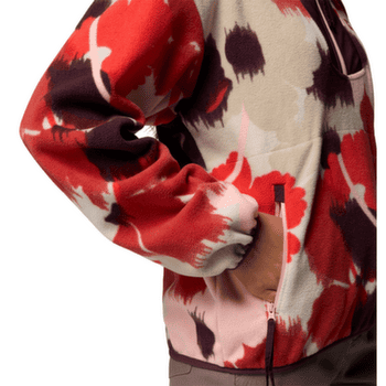 Mikina Columbia Sequoia Grove Printed Half Zip Women Washed Red, Ikatbloom 643