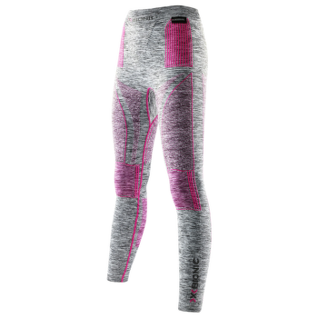 Legíny X-Bionic Energy Accumulator EVO Melange Long Pants Women Light Grey Melange/Raspberry