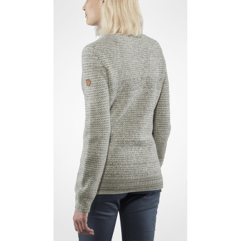 Sveter Fjällräven Övik Structure Sweater Women Egg Shell-Grey