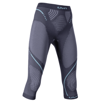 Legíny 3/4 UYN Evolutyon UW Pants Medium Women Charcoal/Anthracite/Aqua