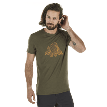 Tričko krátky rukáv Mammut Alnasca T-Shirt Men 4584 iguana